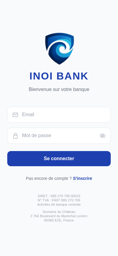 Écran de connexion